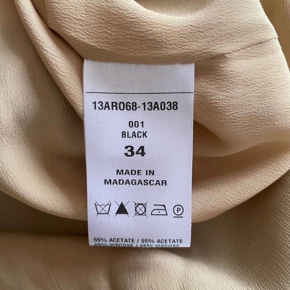 Chloe Shift Dress Three Quarter Sleeves Black Size 34 FR 2 US - Picture 9 of 10